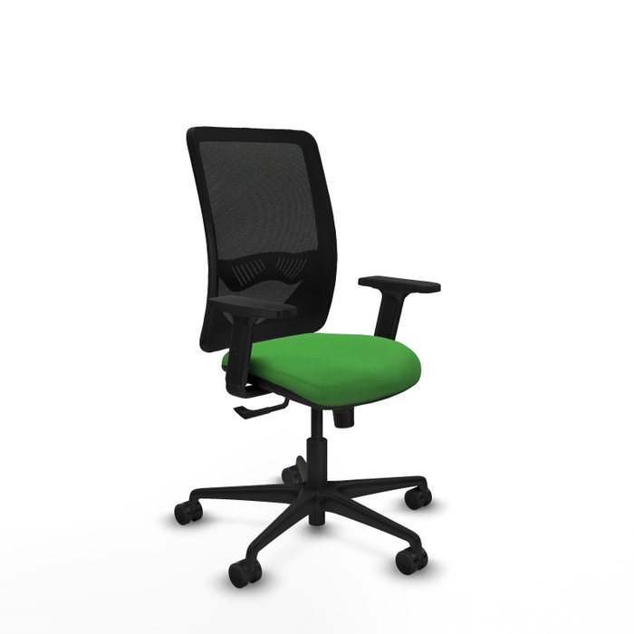 PIQUERAS Y CRESPO Silla de oficina Zulema Verde y Negra con mecanismo Sincro y Brazos 2D PIQUERAS Y CRESPO Silla de oficina Zulema Verde y Negra con mecanismo Sincro y Brazos 2D