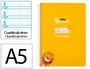 Liderpapel Cuaderno Espiral A5 Tapa Dura 80 Hojas 90gr Cuadro Pautado 4mm Color Amarillo