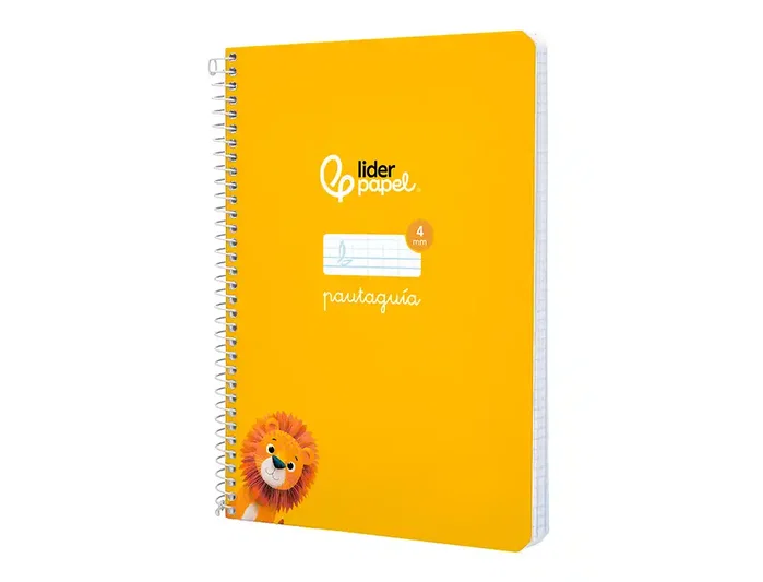 Liderpapel Cuaderno Espiral A5 Tapa Dura 80 Hojas 90gr Cuadro Pautado 4mm Color Amarillo