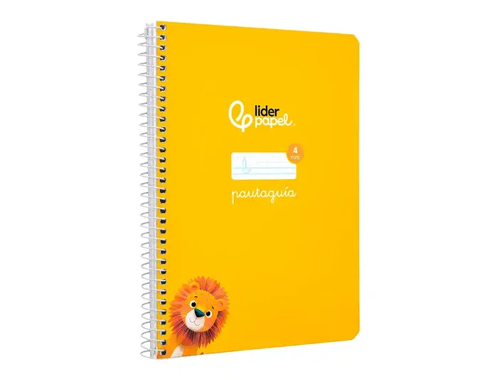 Liderpapel Cuaderno Espiral A5 Tapa Dura 80 Hojas 90gr Cuadro Pautado 4mm Color Amarillo