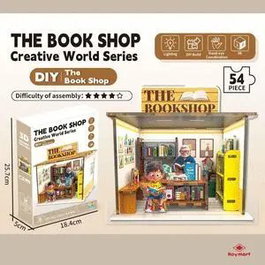 ROYMART Puzzle 3D Mega Bookshop con luz de 54 piezas