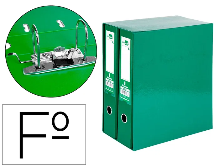 Liderpapel Módulo 2 Archivador Folio 75mm Verde Liderpapel Módulo 2 Archivador Folio 75mm Verde