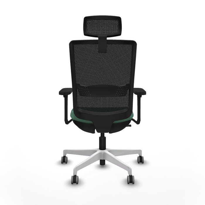 PIQUERAS Y CRESPO Silla de oficina Haches con mecanismo Sincro/Traslack Verde esmeralda