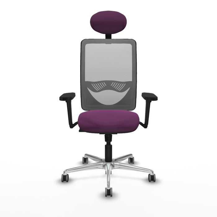 PIQUERAS Y CRESPO Silla de oficina Zulema con mecanismo Sincro, Morado y Gris PIQUERAS Y CRESPO Silla de oficina Zulema con mecanismo Sincro, Morado y Gris