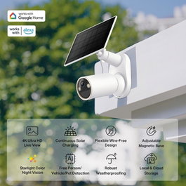 TP-Link Tapo C460 KIT Cámara de Seguridad 4K con Panel Solar