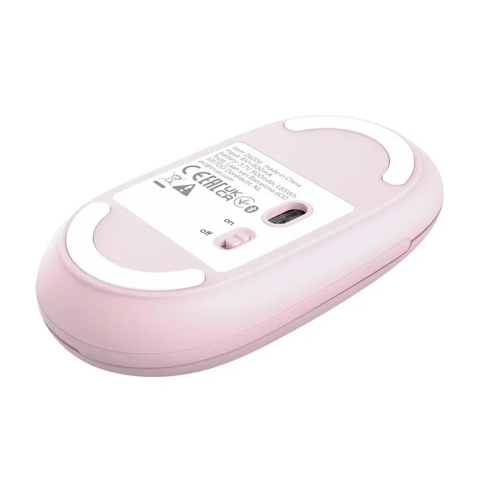 Trust Seron Slim Multi Ratón Óptico Inalámbrico RF + Bluetooth Ambidextro 3200 DPI Rosa - Para Oficina, Windows, macOS, Android, iOS
