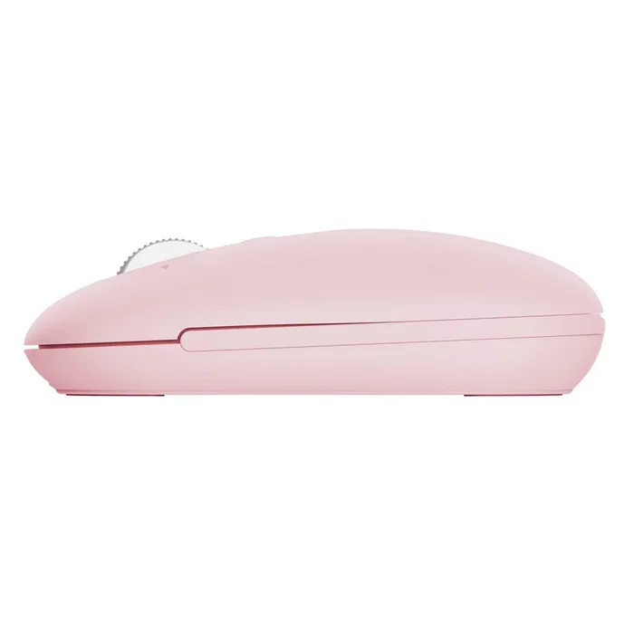 Trust Seron Slim Multi Ratón Óptico Inalámbrico RF + Bluetooth Ambidextro 3200 DPI Rosa - Para Oficina, Windows, macOS, Android, iOS