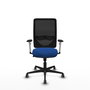PIQUERAS Y CRESPO Silla de oficina Zulema con mecanismo Sincro, Azul y Negro