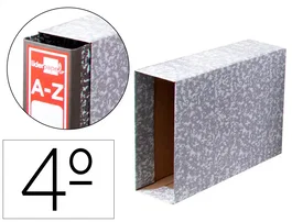 Liderpapel Classic Red Archivador Cuarto Apaisado Gris