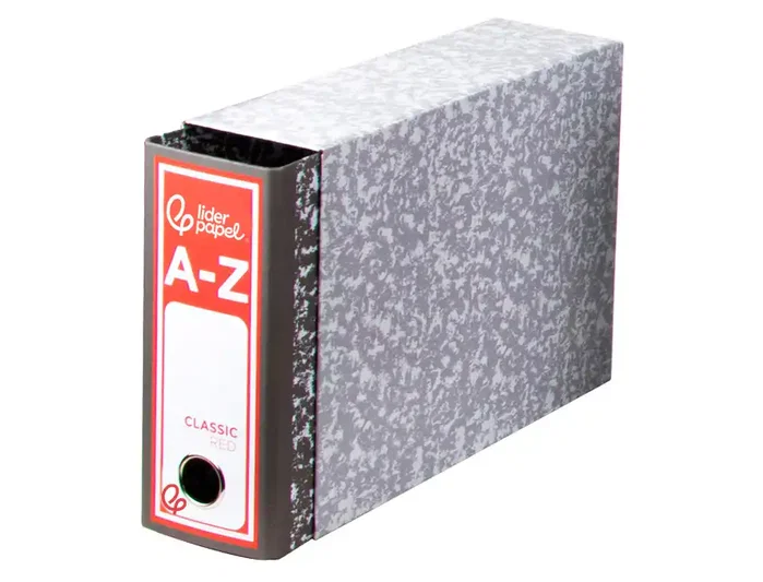 Liderpapel Classic Red Archivador Cuarto Apaisado Gris