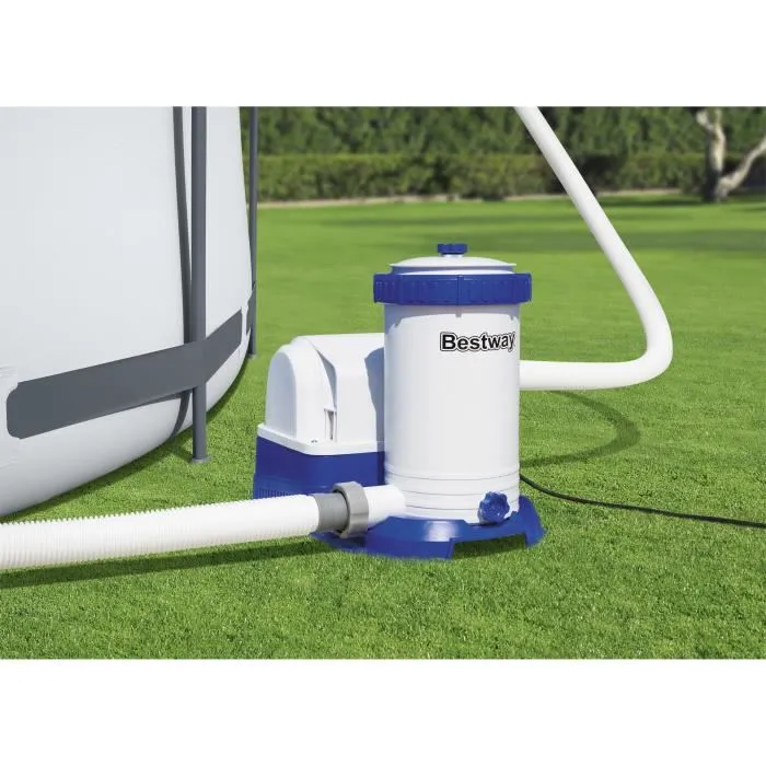 BESTWAY - Bomba de filtración - Filtro de cartucho 9.463 L/h - Cartucho tipo IV - 350W BESTWAY - Bomba de filtración - Filtro de cartucho 9.463 L/h - Cartucho tipo IV - 350W