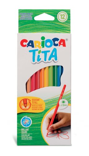 Carioca Tita Estuche de Lápices de Colores Surtidos 12+2 Unidades Carioca Tita Estuche de Lápices de Colores Surtidos 12+2 Unidades