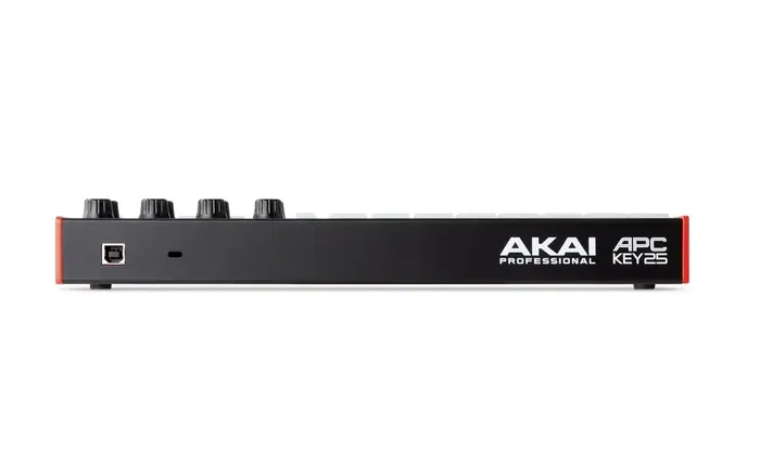 AKAI PRO Teclado Controlador Key25 Mkii para Ableton Live con 25 Miniteclas Sensibles a la Velocidad y Almohadillas RGB
