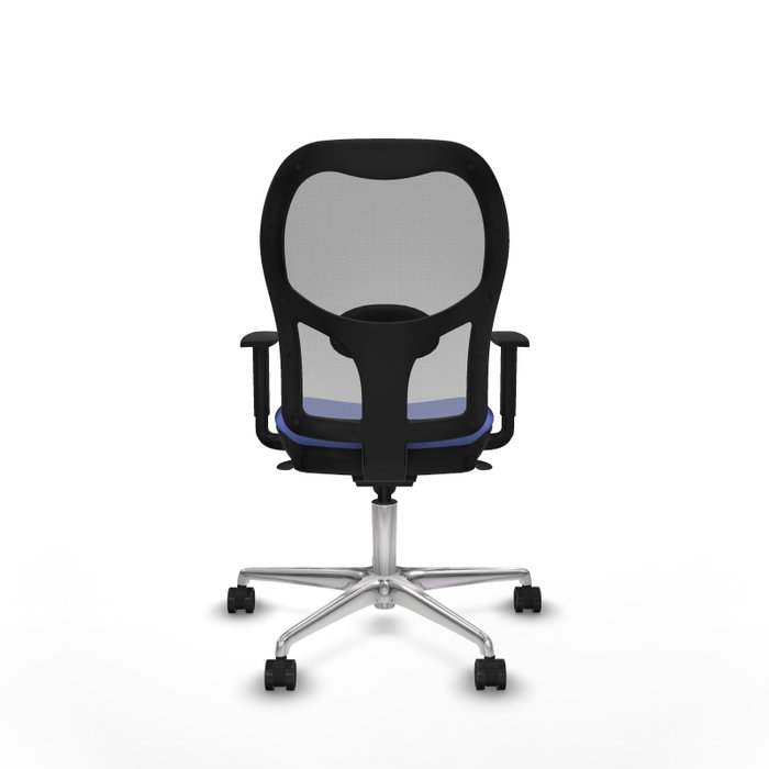 PIQUERAS Y CRESPO Silla de oficina Jorquera con mecanismo Sincro, Azul claro y Gris