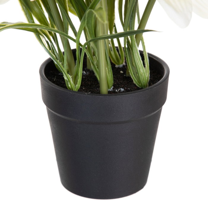 Planta 3/M Blanco-Amarillo Artificial 19 X 16 X 21 cm (Set de 6)