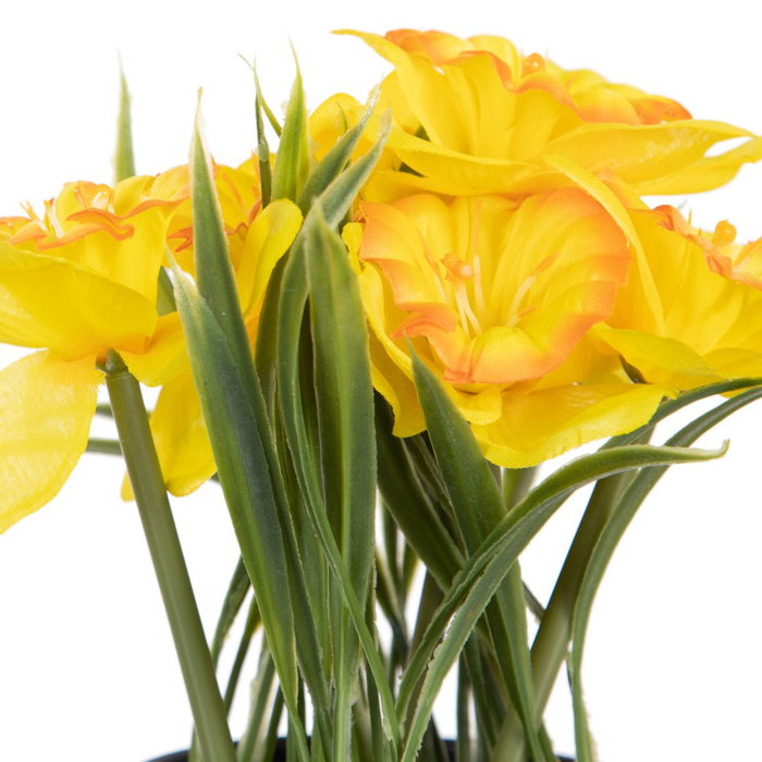 Planta 3/M Blanco-Amarillo Artificial 19 X 16 X 21 cm (Set de 6)