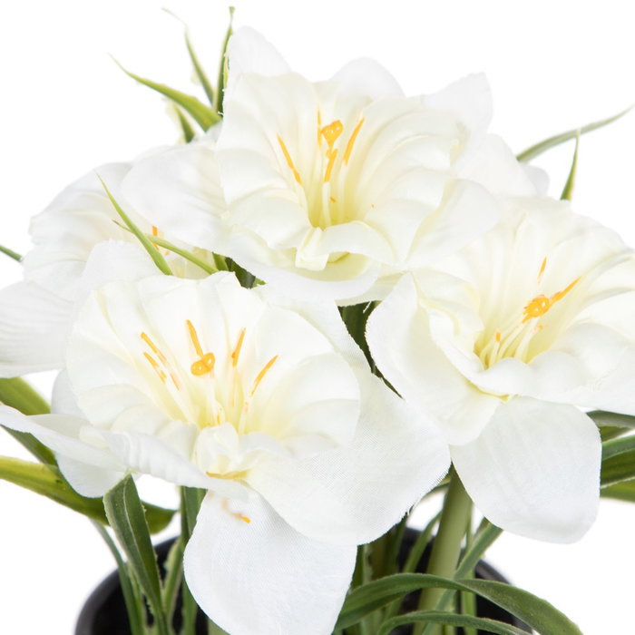 Planta 3/M Blanco-Amarillo Artificial 19 X 16 X 21 cm (Set de 6)