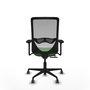 PIQUERAS Y CRESPO Silla de oficina Zulema con mecanismo Sincro/Traslack Verde y Gris