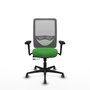 PIQUERAS Y CRESPO Silla de oficina Zulema con mecanismo Sincro/Traslack Verde y Gris