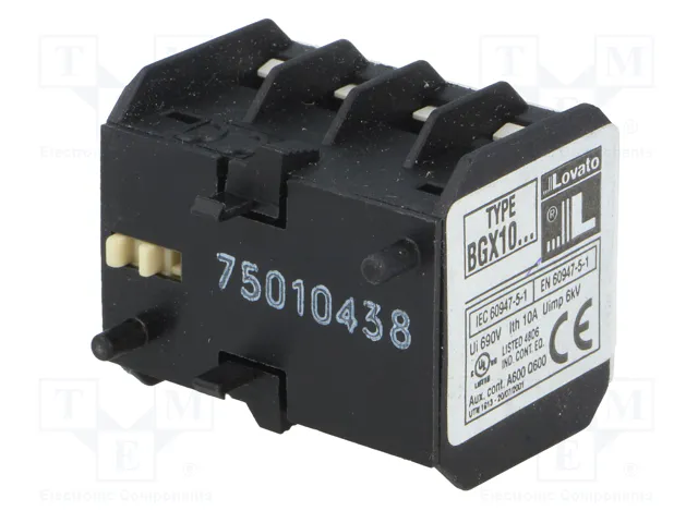 LOVATO ELECTRIC Contactores auxiliares BG LOVATO ELECTRIC Contactores auxiliares BG
