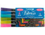 Tsukineko Set de 6 Rotuladores para Textil Fabrico Markers Doble Punta