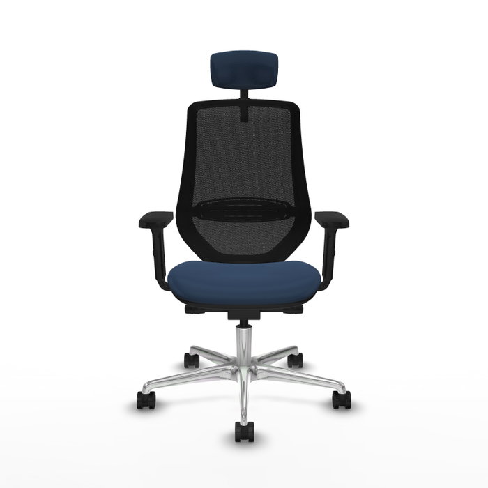 PIQUERAS Y CRESPO Silla de oficina Mardos Azul marino/Negro