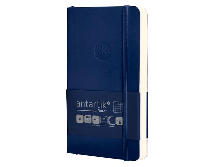 Antartik Cuaderno A6 Tapa Blanda Cuadriculado Azul Marino 100 Hojas 80 gr FSC Antartik Cuaderno A6 Tapa Blanda Cuadriculado Azul Marino 100 Hojas 80 gr FSC