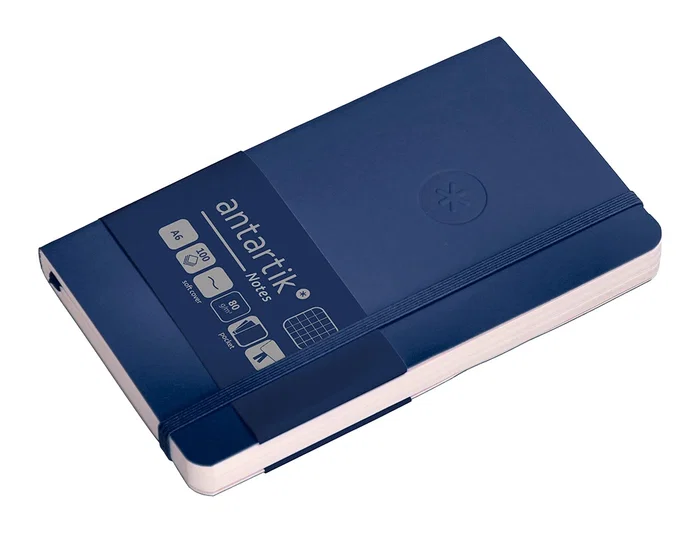Antartik Cuaderno A6 Tapa Blanda Cuadriculado Azul Marino 100 Hojas 80 gr FSC Antartik Cuaderno A6 Tapa Blanda Cuadriculado Azul Marino 100 Hojas 80 gr FSC