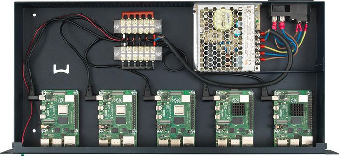 Rackmount IT para 5 unidades Raspberry Pi 4
