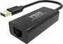 Vision TC-USBETH/BL Adaptador USB a Ethernet Fast Ethernet 10/100/1000 Mbps, Negro, Chip Realtek, Compatible con Mac y Windows