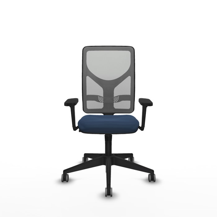 PIQUERAS Y CRESPO Silla de oficina Motilla con mecanismo Sincro, Azul marino y Gris PIQUERAS Y CRESPO Silla de oficina Motilla con mecanismo Sincro, Azul marino y Gris