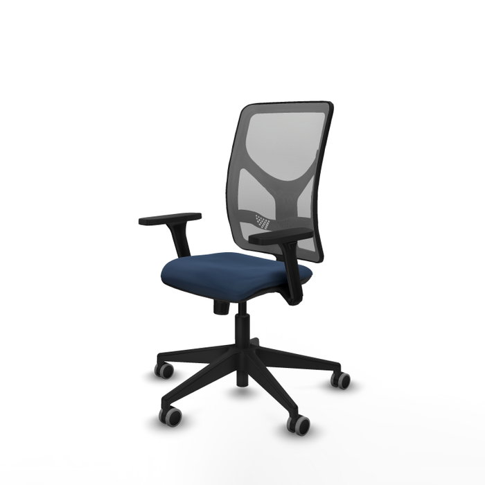 PIQUERAS Y CRESPO Silla de oficina Motilla con mecanismo Sincro, Azul marino y Gris PIQUERAS Y CRESPO Silla de oficina Motilla con mecanismo Sincro, Azul marino y Gris
