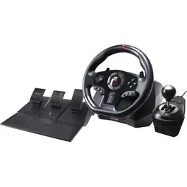 Subsonic Volante de Carreras GS850-X con Cambio Manual, 3 Pedales y Levas para PS4 / Xbox