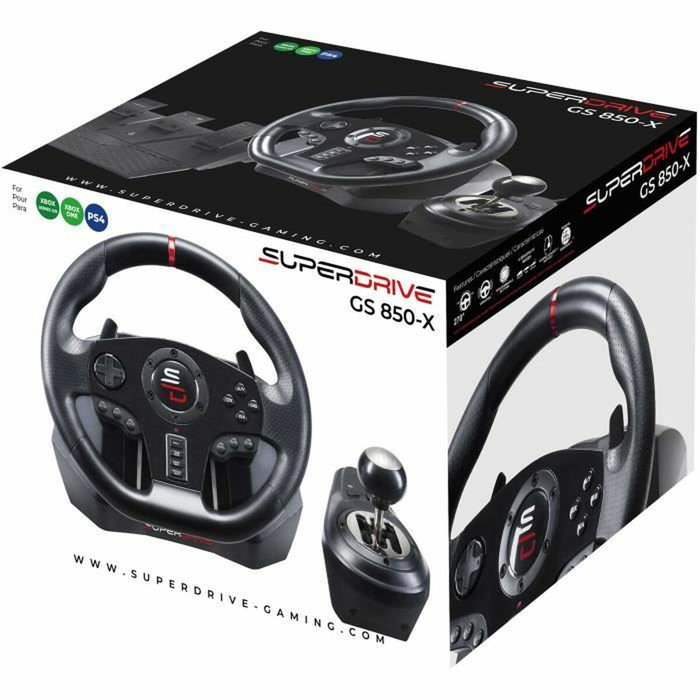 Subsonic Volante de Carreras GS850-X Negro con Cambio Manual y 3 Pedales
