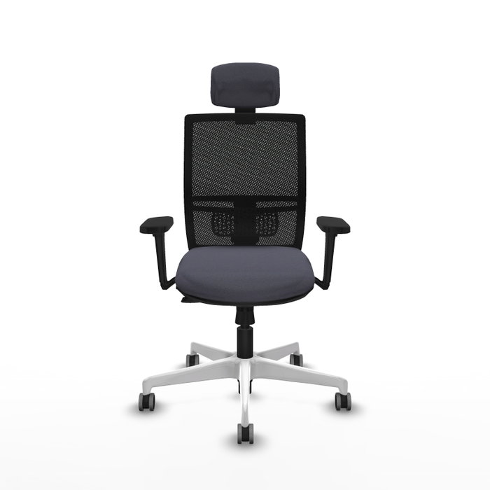 PIQUERAS Y CRESPO Silla de oficina Yunquera con mecanismo Sincro/Traslack, Gris oscuro y Negro PIQUERAS Y CRESPO Silla de oficina Yunquera con mecanismo Sincro/Traslack, Gris oscuro y Negro