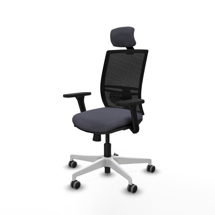 PIQUERAS Y CRESPO Silla de oficina Yunquera con mecanismo Sincro/Traslack, Gris oscuro y Negro PIQUERAS Y CRESPO Silla de oficina Yunquera con mecanismo Sincro/Traslack, Gris oscuro y Negro