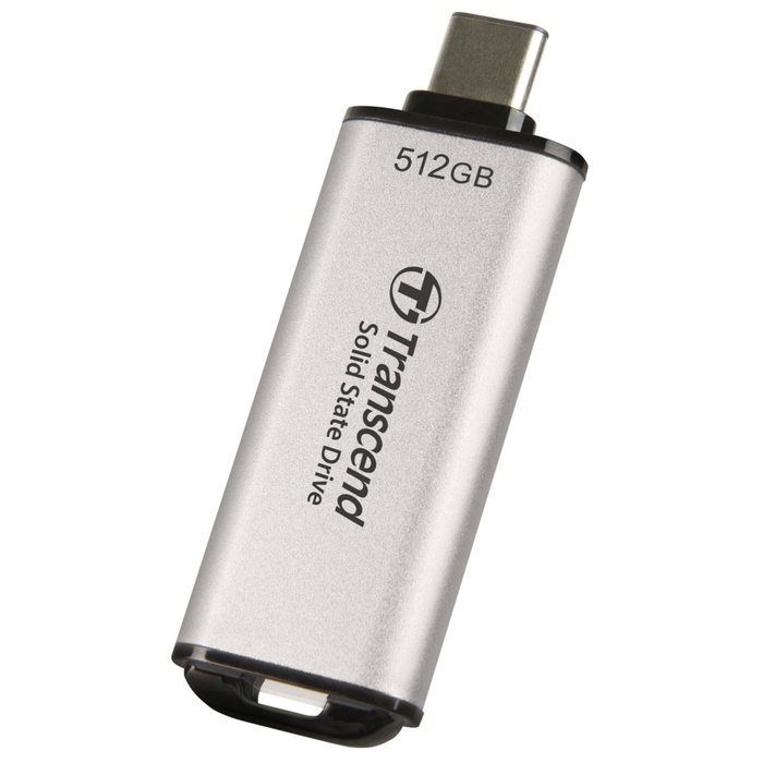 Transcend ESD300S 512GB SSD Externo USB Tipo C Plata