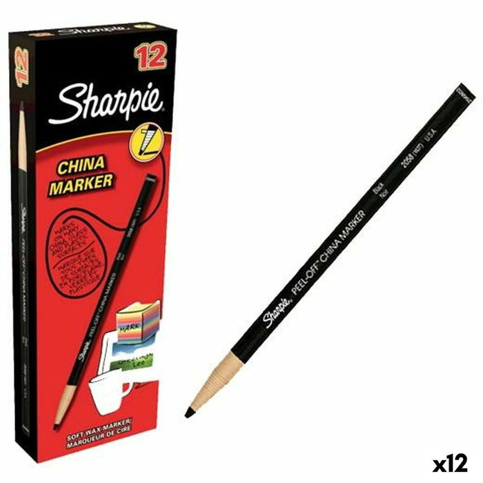 Sharpie Marcador de Cera China Marker F - Negro
