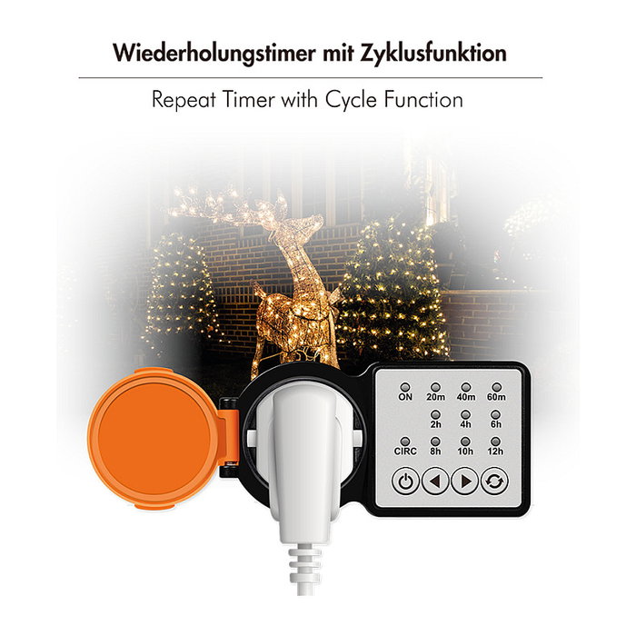 LogiLink Interruptor de tiempo con temporizador de cuenta regresiva para exteriores LogiLink Interruptor de tiempo con temporizador de cuenta regresiva para exteriores