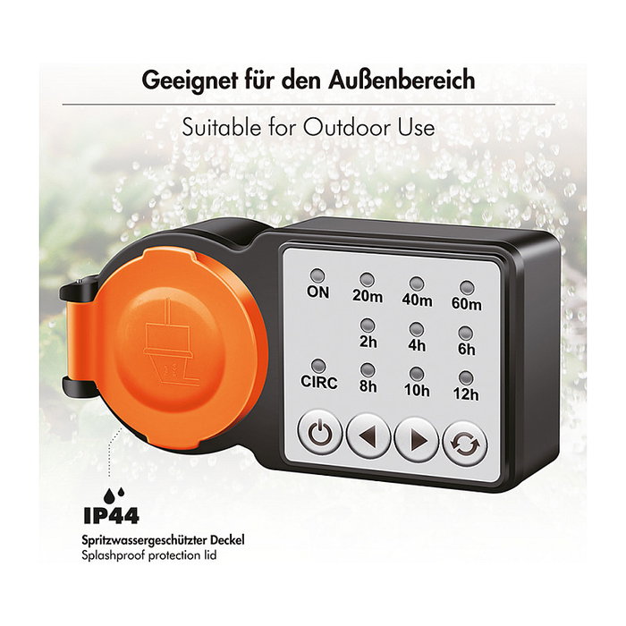 LogiLink Interruptor de tiempo con temporizador de cuenta regresiva para exteriores LogiLink Interruptor de tiempo con temporizador de cuenta regresiva para exteriores