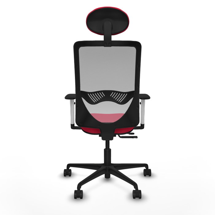 PIQUERAS Y CRESPO Silla de oficina Zulema Rojo/Gris con mecanismo Sincro/Traslack PIQUERAS Y CRESPO Silla de oficina Zulema Rojo/Gris con mecanismo Sincro/Traslack