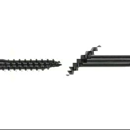 INDEX Tornillo Rosca Madera Inviolable Negro Largo 60Mm Diámetro 7Mm