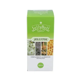 Jellybell Jellytol 250ml Complemento Alimenticio para la Función Respiratoria y el Sistema Inmune con Tomillo, Pino y Vitamina C