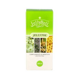 Jellybell Jellytol 250ml Complemento Alimenticio para la Función Respiratoria y el Sistema Inmune con Tomillo, Pino y Vitamina C