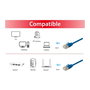 EQUIP 606134 Cable de Red RJ45 Cat6A F/FTP Slim 1 m Azul LSZH - Compatible con PoE+, 10 Gigabit Ethernet, AWG 32/7