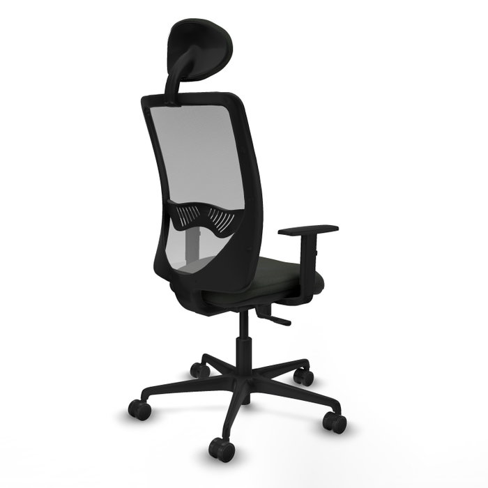 PIQUERAS Y CRESPO Silla de oficina Zulema con mecanismo Sincro, Gris y Negro