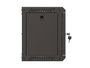 LANBERG Armario Rack 10 pulgadas 6U Negro con Puerta de Cristal