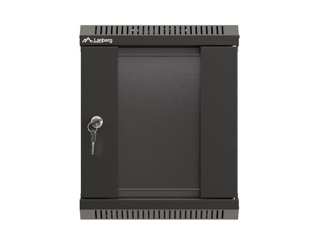 LANBERG Armario Rack 10 pulgadas 6U Negro con Puerta de Cristal LANBERG Armario Rack 10 pulgadas 6U Negro con Puerta de Cristal
