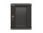 LANBERG Armario Rack 10 pulgadas 6U Negro con Puerta de Cristal