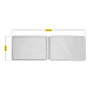 Schellenberg Mosquitera con marco extensible, malla aluminio, blanco, 75-142 x 50 cm